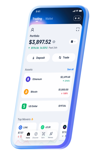 Balance wallet app screenshot